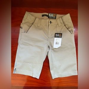 5.11 Tactical Women’s Triumph Shorts. Size 2. Khaki